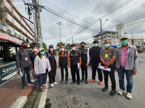 ลงพื้นที่ตรวจประเมินผลการจัดระเบียบสายสื่อสาร ตามแผนการจัดระเบียบสายสื่อสาร พ.ศ. 2565 จังหวัดนนทบุรี