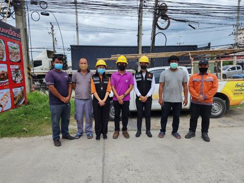 ลงพื้นที่สำรวจตรวจสอบดำเนินการจัดระเบียบสายสื่อสารตามแผนการจัดระเบียบสายสื่อสาร ไตรมาส 3 จังหวัดปทุมธานี
