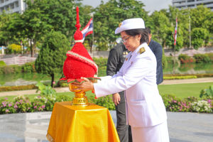พิธีถวายเครื่องสักการะ พระอนุสาวรีย์จอมพลสมเด็จพระราชปิตุลาฯ เนื่องในวันสื่อสารแห่งชาติ ประจำปี 2567
