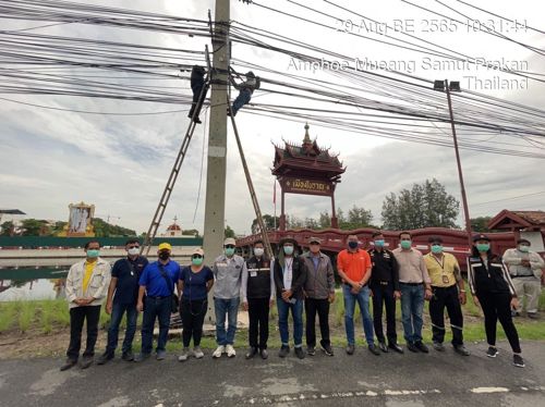 ดำเนินการจัดระเบียบสายสื่อสาร ตามแผนการจัดระเบียบสายสื่อสาร สำนักงาน กสทช. ประจำปี 2565 จังหวัดสมุทรปราการ